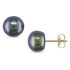 yellow gold button earrings a cute pair of pearl earrings