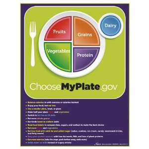 Nasco   MyPlateTear Pad with Food Group Tips  Industrial 