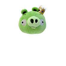   Birds 5 inch Plush   Green King Pig   Commonwealth Toys   