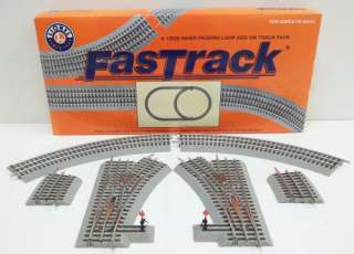 Lionel 6 12028 FasTrack Inner Passing Loop Track Pack EX/Box 