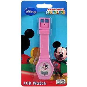  Mickey Mouse Clubhouse   Minnie LCD Watch [Pink]: Toys 