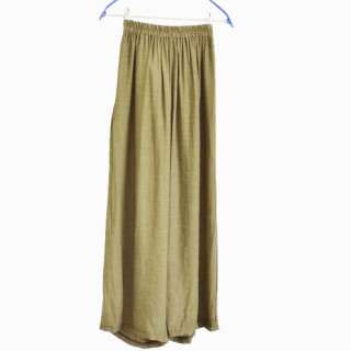   Leg Trousers Elastic Waist Pajamas Women Loose Casual Long Pants E06Z