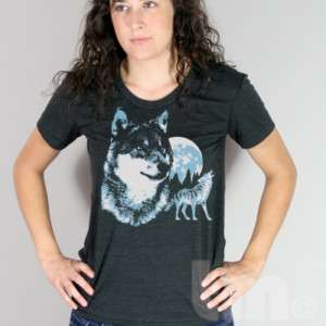 Vintage 80s Wolf American Apparel TR301 Wolves T Shirt  