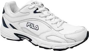 Mens Fila Hexone Training Running Shoes White Blue  