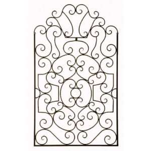  Wall Grill Crown Gate Design Offset Scroll Pattern Decor 