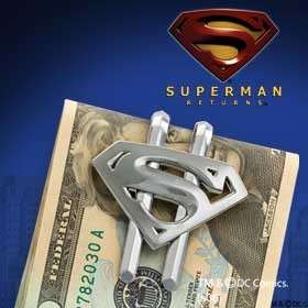 this gorgeous superman returns shield money clip gun metal will match 