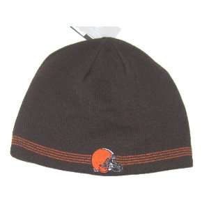Cleveland Browns NFL Reebok Team Apparel Reversible Plaid Knit Beanie 