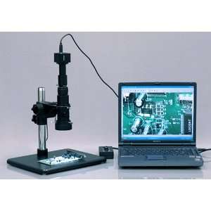   Zoom Monocular Microscope w/ 9M PC Camera Industrial & Scientific