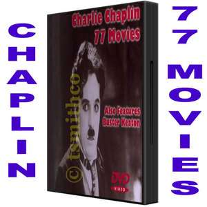 CHARLIE CHAPLIN DVD BOX SET 77 MOVIES   THE KID & MORE  