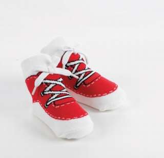 Mud Pie Baby All Boy Sports Red Sneaker Socks 0 12M NEW  