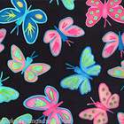 MODA Fabric ~ TWIRL ~ Me & My Sister (22171 17) Butterflies/Black   1 