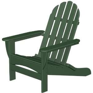  Polywood Adirondack Curved Back Chair Green