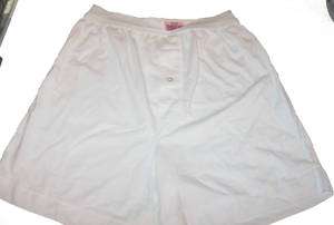 Murano Button Front Knit Boxer Underwear S 30 White U34  