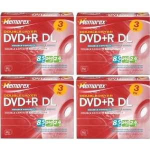  Memorex 8.5GB Double Layer DVD+R W/Slim Jewel Case 4(3 