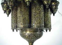 Large Vintage Reproduction Moroccan Pendant Chandelier Lamp  