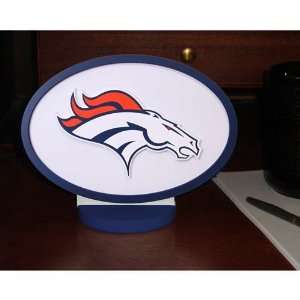 Denver Broncos Desk Display of Logo Art with Stand  Sports 