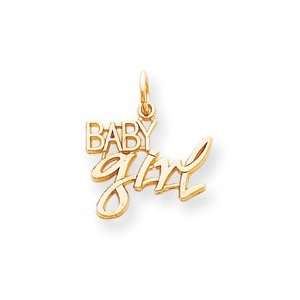  10k Baby Girl Charm   JewelryWeb Jewelry