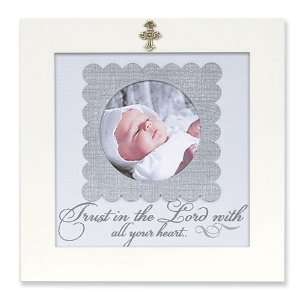  White Trust in the Lord Photo Frame Jewelry