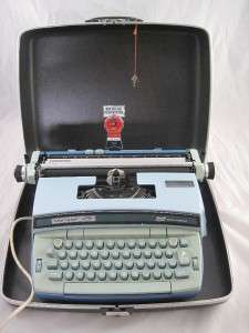   SMC Smith Corona Coronet Super 12 Electric Automatic Typewriter Blue