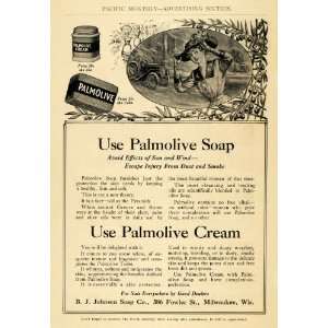  1911 Ad Palmolive Soap Cream B. J. Johnson Milwaukee WI 