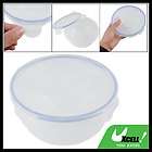 Clear White Round Plastic Food Keeping Fresh Container