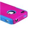 Hybrid Blue Pink Plastic Hard Case Cover+LCD Guard For iPhone 4 4G Gen 