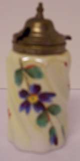 Nice Porcelain Hand Painted Mustard Pot   No Spoon  