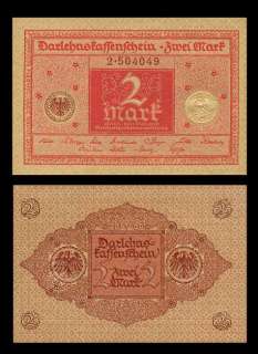 MARK Banknote of GERMANY   1920   Embossed COAT of ARMS   Pick 59 