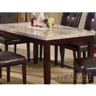 Acme Furniture White Marble Top Dining Table by Acme
