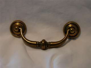   CABINET KNOCKER DRAWER PULL ANTIQUE BRASS FINISH 4 LONG FREE SHIPPING
