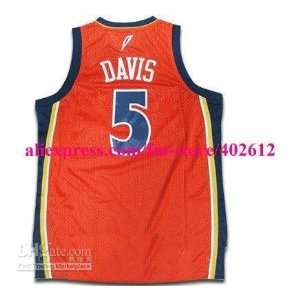  orange jersey red basketball jersey #5 b.davis warriors 
