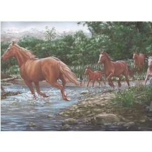 Wild Horses Cross Stream