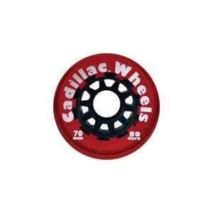   Clear Red Longboard Wheels   70mm 80a (Set of 4): Sports & Outdoors
