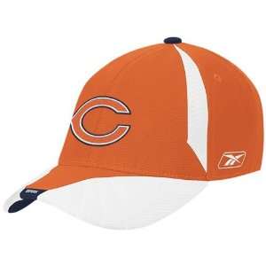 Reebok Chicago Bears Orange Flex Fit Hat  Sports 