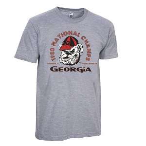  Georgia Bulldogs NCAA 1980 Short Sleeve T Shirt: Sports 