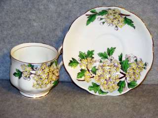 1940s Royal Albert Hawthorn Flower/Month Teacup/Saucer  