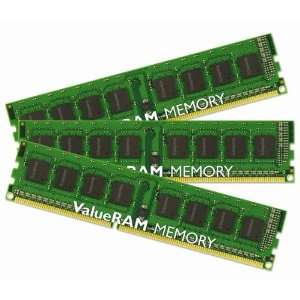 Kingston Technology ValueRAM 12GB Kit (3x4 GB) 1066MHz DDR3 ECC Reg 