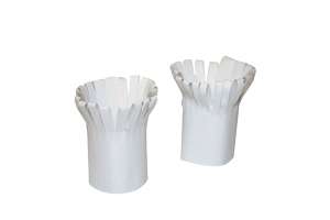 Frilled White Paper Chop Holders  For the Home Bakeware Serveware 