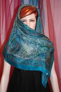 100 Pure Silk scarf stole Square scarves hijab wraps  