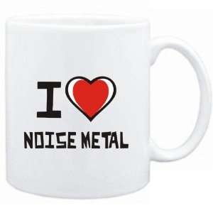  Mug White I love Noise Metal  Music
