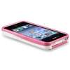 Pink/White 3 Piece Cup Shape Hard Case Cover+PRIVACY FILTER for iPhone 