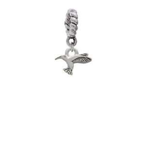  Mini Silver Hummingbird Charm Dangle Pendant Arts, Crafts 