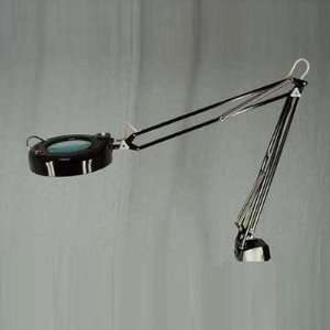  Fluorescent Swing Arm Magnifier Lamp Kit in Black with a 5 