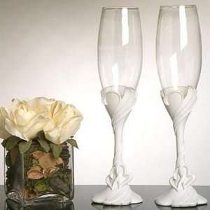 Two Hearts Toasting Glasses 