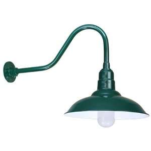  ANP Lighting RLM 16 Inch Warehouse Shade With Arm In Green 