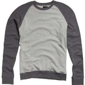   Crew Fleece Mens Sweater Race Wear Sweatshirt   Graphite / Medium