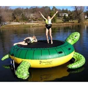    Island Hopper 12 ft. Turtle Hop Bounce Platform Toys & Games