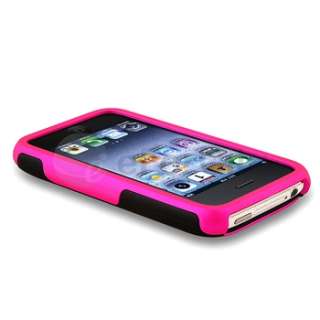 PINK 3PIECE HARD CASE COVER FOR IPHONE 3G 3GS S NEW  