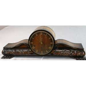  Vintage German Art Deco Mantle Clock Hermle FHS Beech 