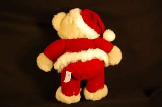 11 1996 Humfrey Stuffed Santa Christmas Teddy Bear Toy  
